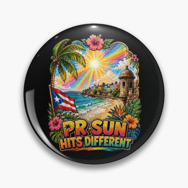 Item preview, PR Sun Hits Different Puerto Rico Tropical Beach designed and sold by No Limits T-Shirts.