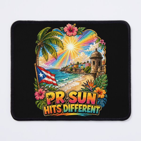 Item preview, PR Sun Hits Different Puerto Rico Tropical Beach designed and sold by No Limits T-Shirts.