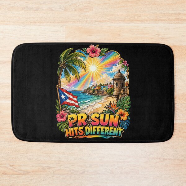 Item preview, PR Sun Hits Different Puerto Rico Tropical Beach designed and sold by No Limits T-Shirts.