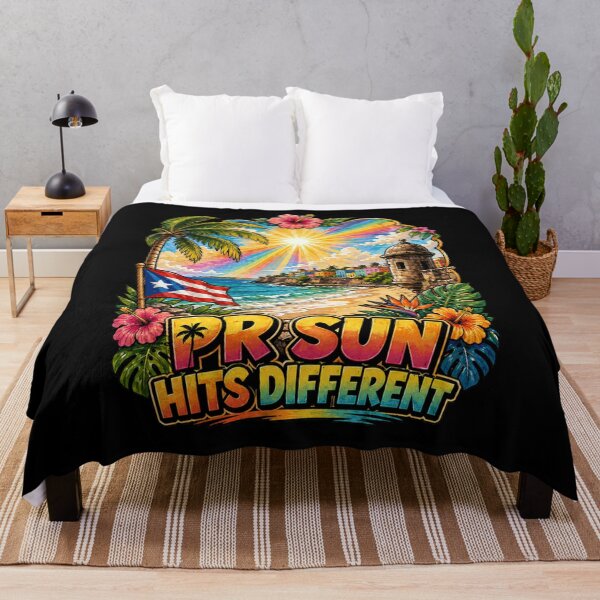 Item preview, PR Sun Hits Different Puerto Rico Tropical Beach designed and sold by No Limits T-Shirts.