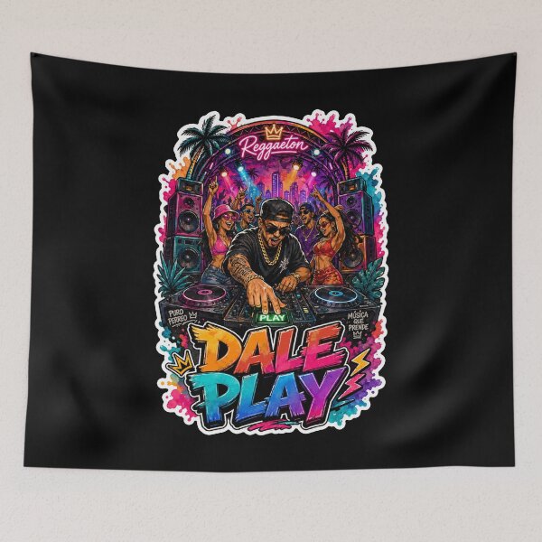 Item preview, Vibrant Reggaeton DJ Party Music Dale Play designed and sold by No Limits T-Shirts.