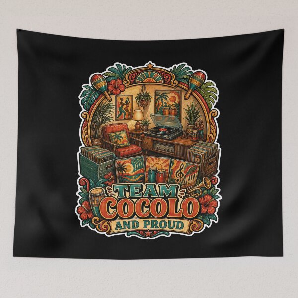 Item preview, Team Cocolo And Proud Vintage Latin Music Fan designed and sold by No Limits T-Shirts.