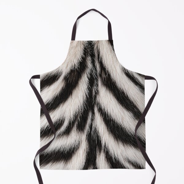 Item preview, White Tiger Back Fur Pattern - Realistic Black & White Symmetrical Design designed and sold by Nine Lives Studio.