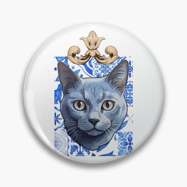 Item preview,  Russian Blue Cat Lover – Funny Vintage Gift for Cat Owners designed and sold by MarcelooArt.