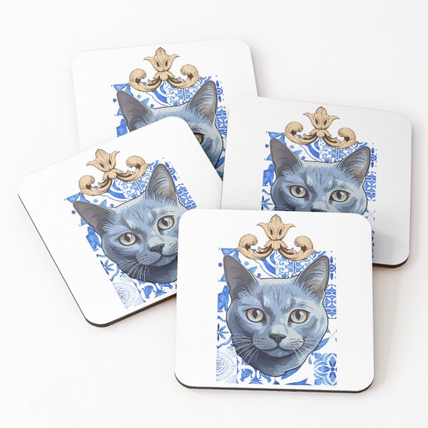 Item preview,  Russian Blue Cat Lover – Funny Vintage Gift for Cat Owners designed and sold by MarcelooArt.