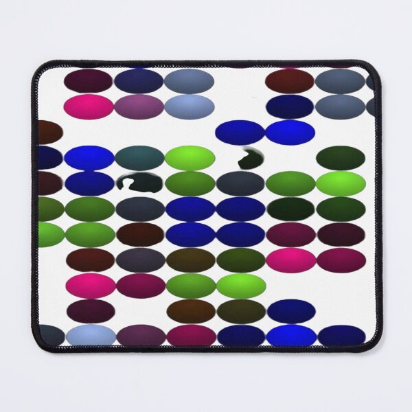 Item preview, The Chromatic Symphony of Circles, Geometric Pattern of Coloured Circles - Multicolored Abstract Design with Blue, Green, Pink and Dark Circles designed and sold by RAYBIL.
