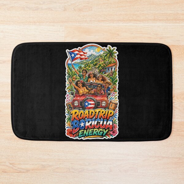 Item preview, Roadtrip Boricua Energy Puerto Rico Flag Island designed and sold by No Limits T-Shirts.