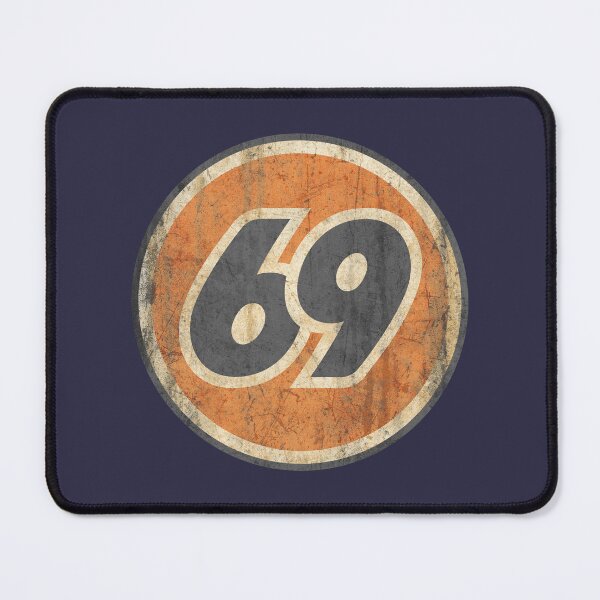 Item preview, 69 Motorsport • Retro Racing Decal • Distressed Vintage Garage Emblem designed and sold by Turboscope.
