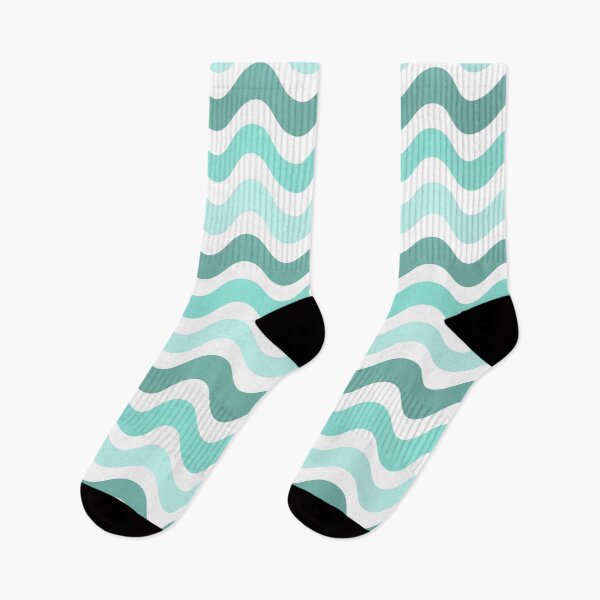 Item preview, 3D Abstract wavy stripe patterns-Green shade  designed and sold by PatternPetals.