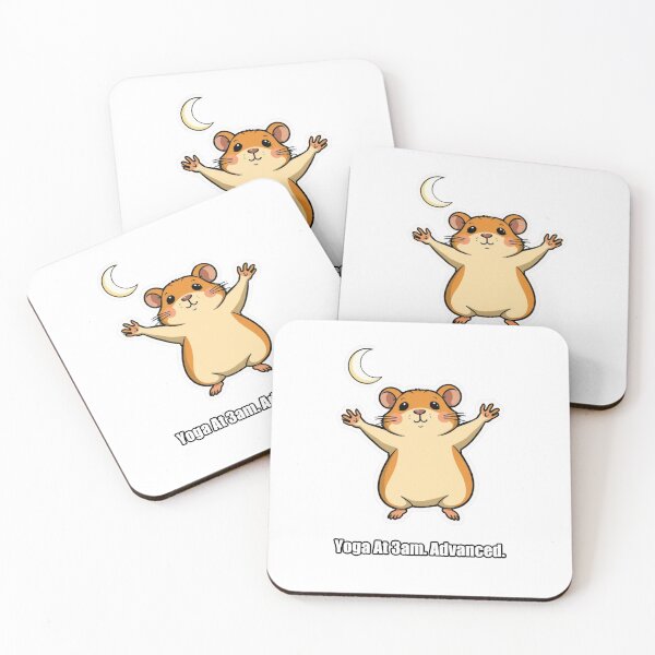Item preview, Hamster - Yoga At 3am Advanced - Funny Hamster Gift designed and sold by pawdrops.