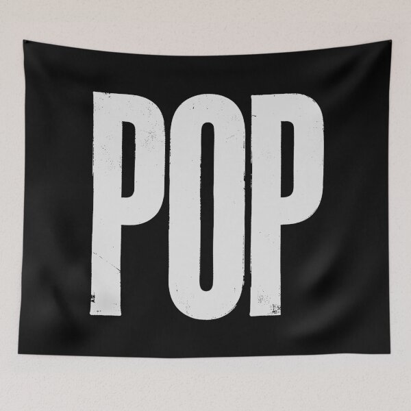 Item preview, POP in White Grungy Letters designed and sold by StudioDestruct.