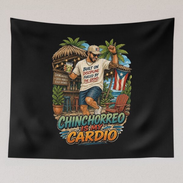 Item preview, Chinchorreo Is My Cardio Puerto Rico Beach Party designed and sold by No Limits T-Shirts.
