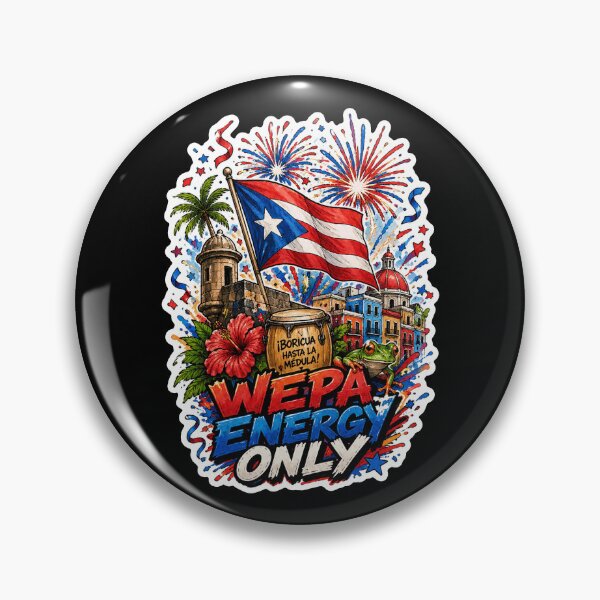 Item preview, Wepa Energy Only Boricua Puerto Rico Flag Coqui designed and sold by No Limits T-Shirts.
