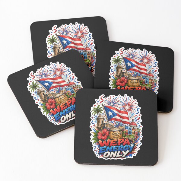 Item preview, Wepa Energy Only Boricua Puerto Rico Flag Coqui designed and sold by No Limits T-Shirts.
