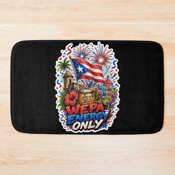 Item preview, Wepa Energy Only Boricua Puerto Rico Flag Coqui designed and sold by No Limits T-Shirts.