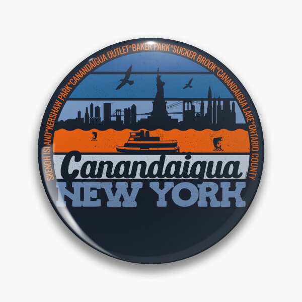 Item preview, Canandaigua New York Sunset Retro Vintage Local Pride Logo designed and sold by CRHPOD20.