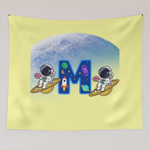 Item preview, Cute Astronaut Letter M Space designed and sold by BoldcreationsM.