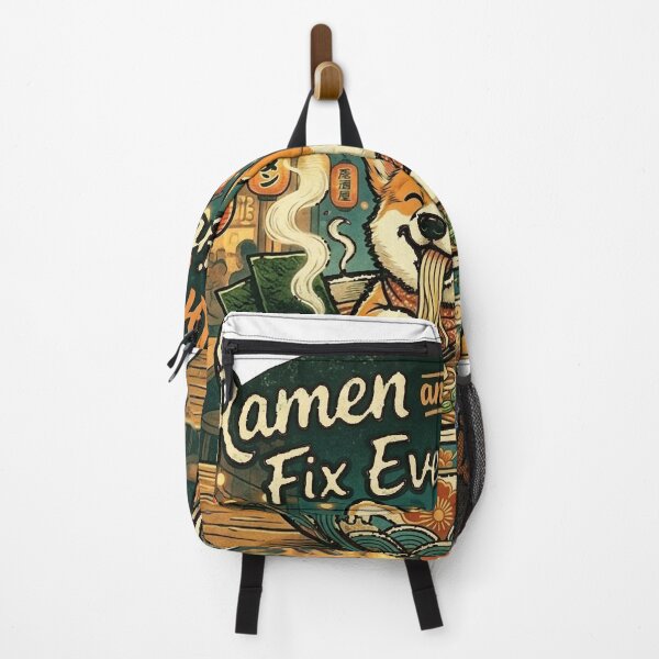 Item preview, Funny Corgi Ramen Fix Everything Shirt, Cute Corgi Japanese Ramen Bowl Tee, Unique Corgi Food Lover Gift for Dog and Ramen Lovers designed and sold by Wearable Canvas...