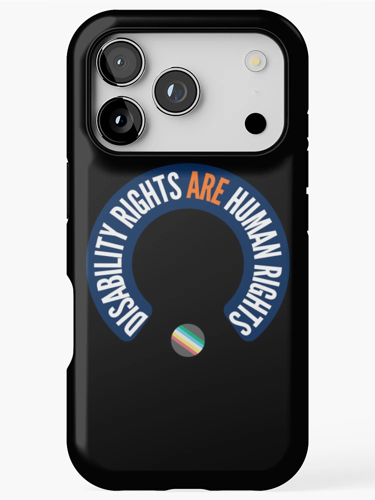 Thumbnail 1 of 4, iPhone Case, Disability Rights Are Human Rights designed and sold by ByPawel.