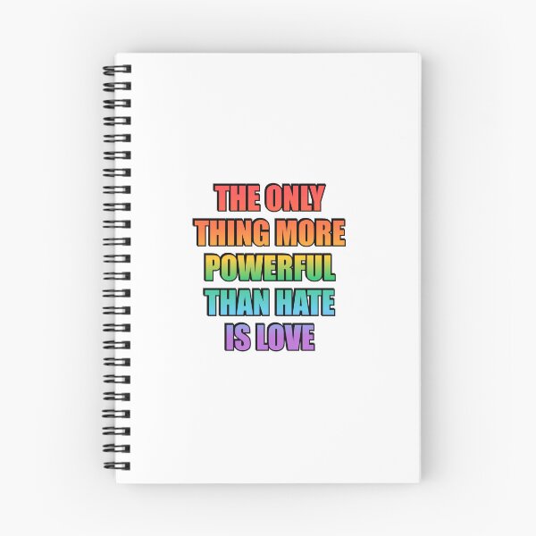 Item preview, The Only Thing More Powerful Than Hate Is Love - LGBT Pride designed and sold by Inspirationmotivation.