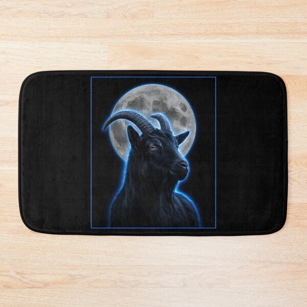 Item preview, Midnight Moon Goat – Blue Aura Gothic Fantasy designed and sold by Witch Joseph.