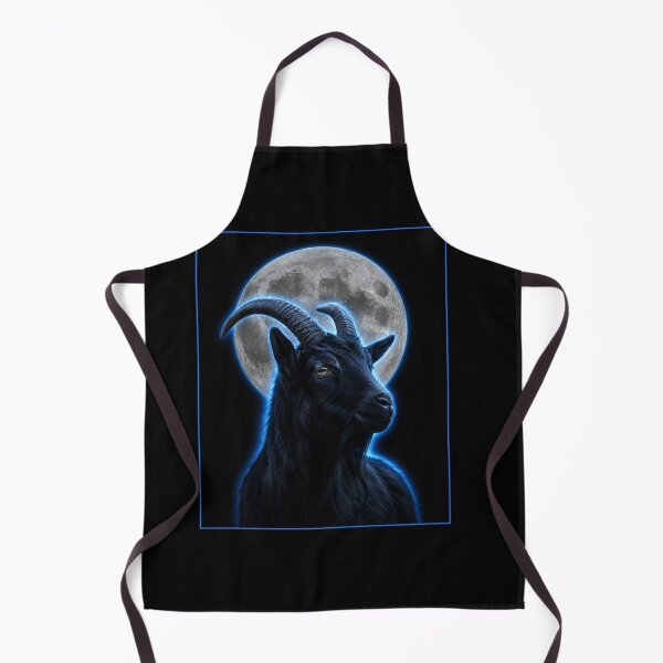 Item preview, Midnight Moon Goat – Blue Aura Gothic Fantasy designed and sold by Witch Joseph.