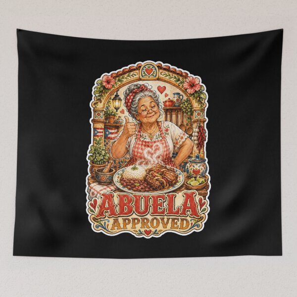 Item preview, Abuela Approved Puerto Rican Cuisine Cook designed and sold by No Limits T-Shirts.