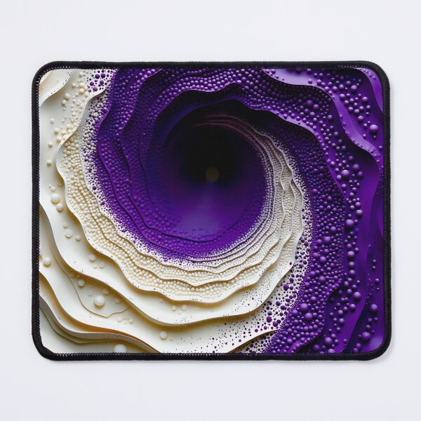 Item preview, Purple and White Abstract Swirl designed and sold by Vicky Brago-Mitchell®.