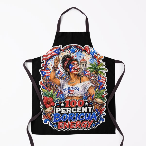 Item preview, 100 Percent Boricua Energy Puerto Rican Flag Pride designed and sold by No Limits T-Shirts.