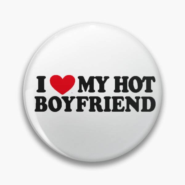 Item preview, I Love My Hot Boyfriend Funny Couple Meme Text designed and sold by TrxshWear.
