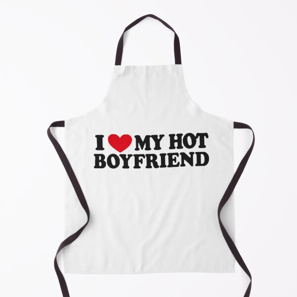 Item preview, I Love My Hot Boyfriend Funny Couple Meme Text designed and sold by TrxshWear.