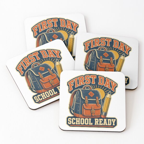 Item preview, First Day of School Shirt Vintage Backpack Badge designed and sold by Freshloop Studio | Whimsical Vintage Art.