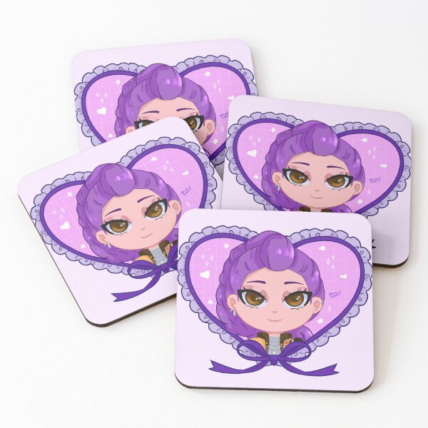 Item preview, Cute idol Purple Haired K-Pop Girl designed and sold by LaSuperBabosa.