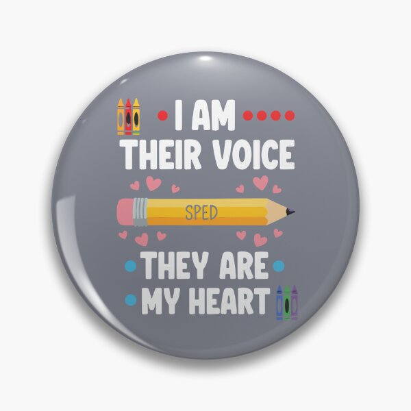 Item preview, I Am Their Voice SPED They Are My Heart Special Education Teacher Advocate designed and sold by SofiBlair.