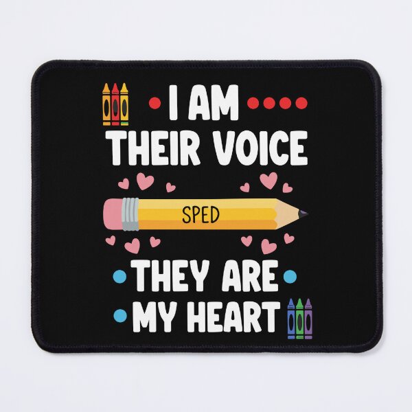Item preview, I Am Their Voice SPED They Are My Heart Special Education Teacher Advocate designed and sold by SofiBlair.