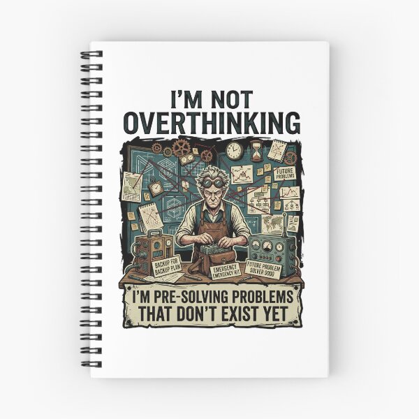 Item preview, I'm Not Overthinking I'm Pre-Solving Problems That Don't Exist Yet Retro Humor designed and sold by get55shirt.