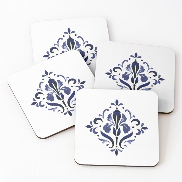 Item preview, Botanical Ornament – Iris (Night) designed and sold by silviaxe.
