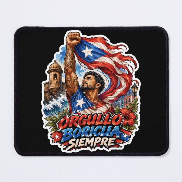 Item preview, Puerto Rico Flag Orgullo Boricua Siempre designed and sold by No Limits T-Shirts.