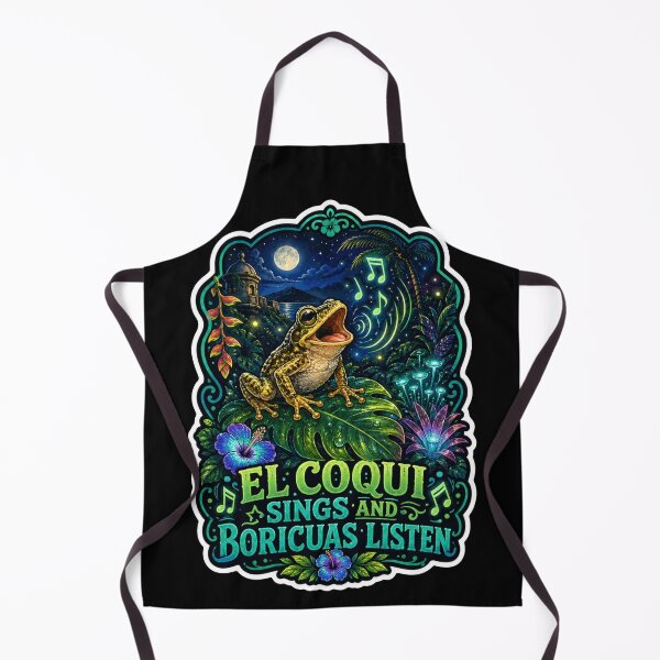Item preview, El Coqui Sings Boricuas Listen Puerto Rico Frog designed and sold by No Limits T-Shirts.