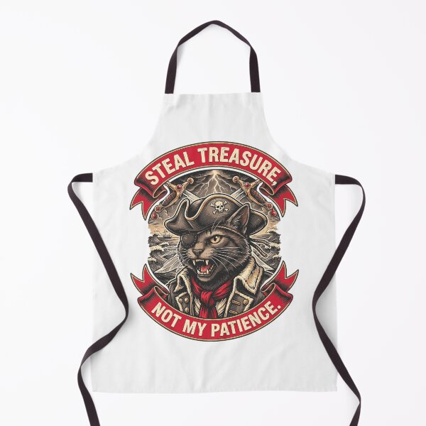 Item preview, Fierce Pirate Kitty Captain – Angry Black Cat Buccaneer Vintage Graphic T-Shirt designed and sold by Mahilis.
