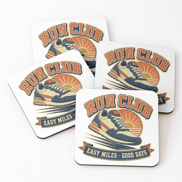 Item preview, Run Club Shirt Vintage Running Shoe Badge designed and sold by Freshloop Studio | Whimsical Vintage Art.