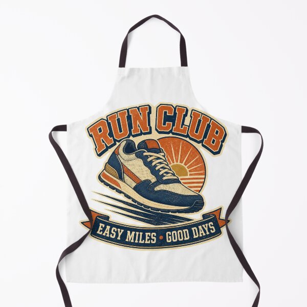 Item preview, Run Club Shirt Vintage Running Shoe Badge designed and sold by Freshloop Studio | Whimsical Vintage Art.