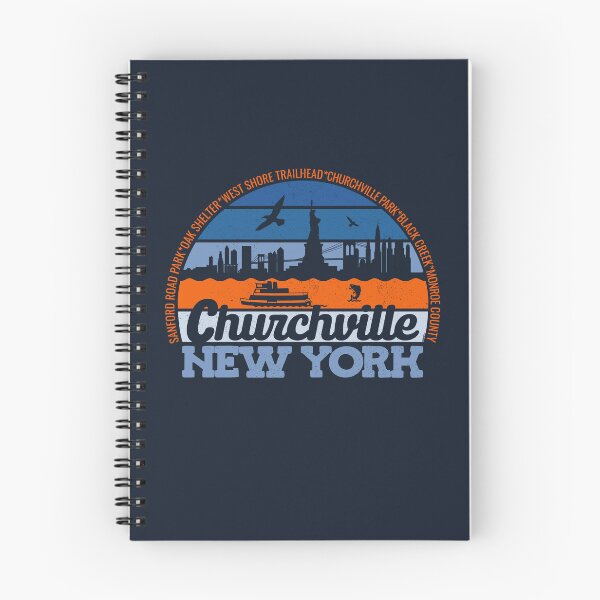 Item preview, Churchville New York Sunset Retro Vintage Local Pride Logo designed and sold by CRHPOD20.