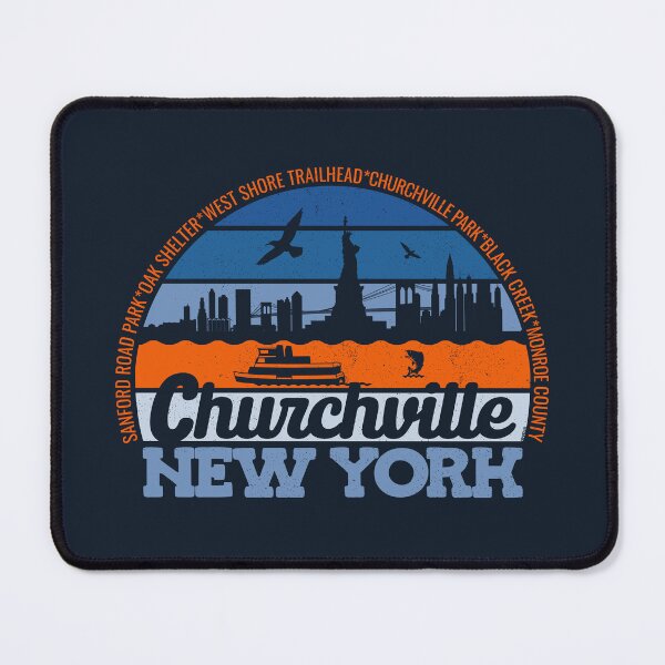 Item preview, Churchville New York Sunset Retro Vintage Local Pride Logo designed and sold by CRHPOD20.