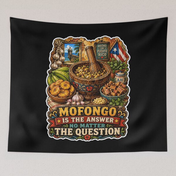 Item preview, El mofongo es la respuesta de los amantes de la comida puertorriqueña. designed and sold by No Limits T-Shirts.