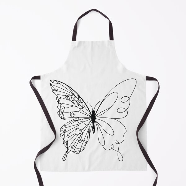 Item preview, Geometric and Organic Split Butterfly Line Art - Dual Aesthetic Graphic - Minimalist Tattoo Style designed and sold by BestChoiceService.