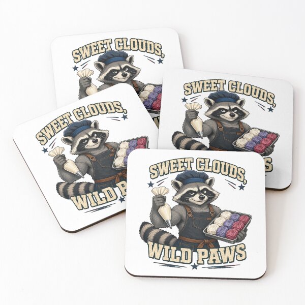 Item preview, Sweet Clouds, Wild Paws Marshmallow Baker Raccoon designed and sold by Kolibra.