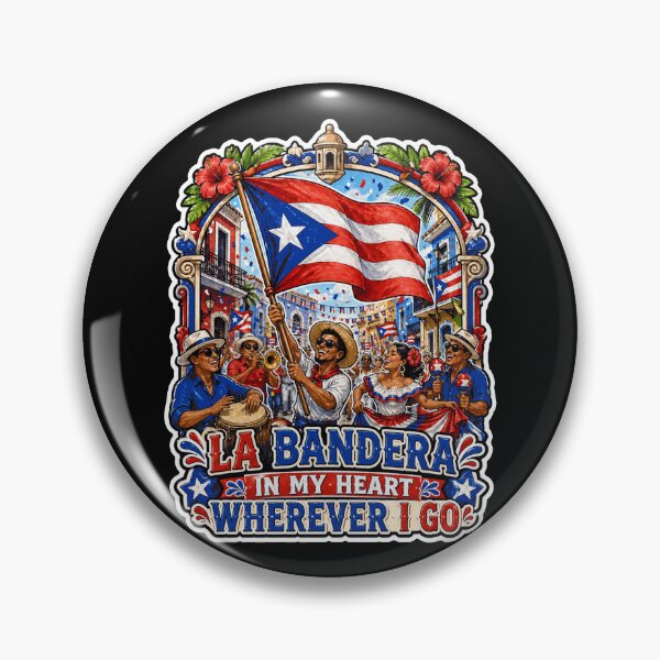 Item preview, Puerto Rico La Bandera In My Heart Flag Design designed and sold by No Limits T-Shirts.