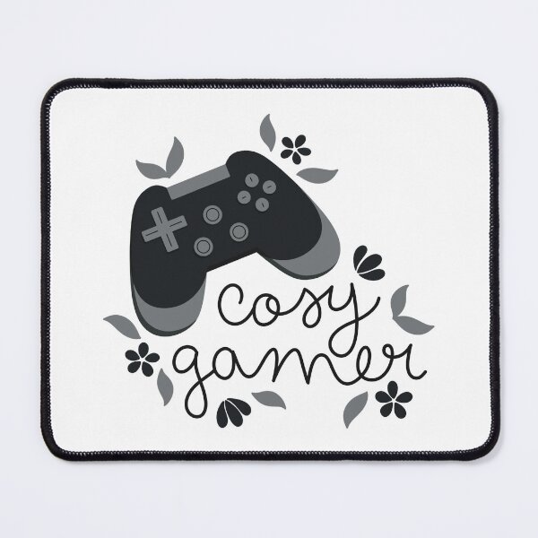 Item preview, Cosy Gamer Black Game Controller with Flowers designed and sold by winterpumpkin.