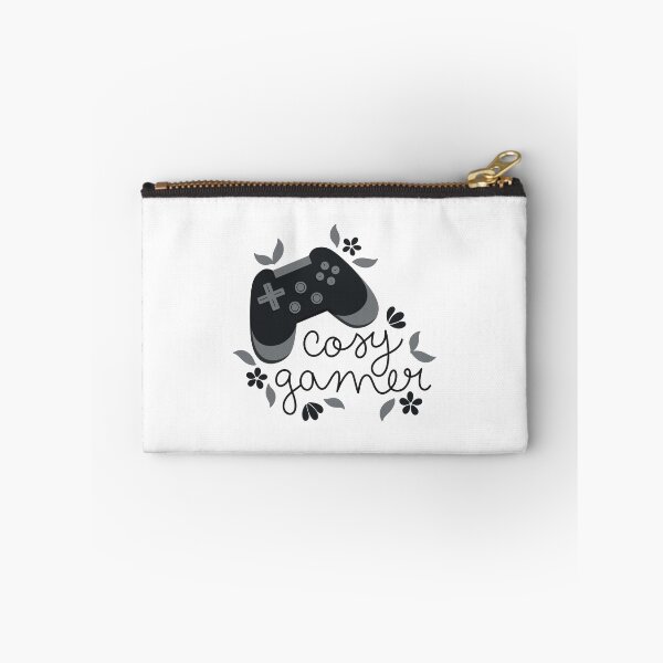 Item preview, Cosy Gamer Black Game Controller with Flowers designed and sold by winterpumpkin.